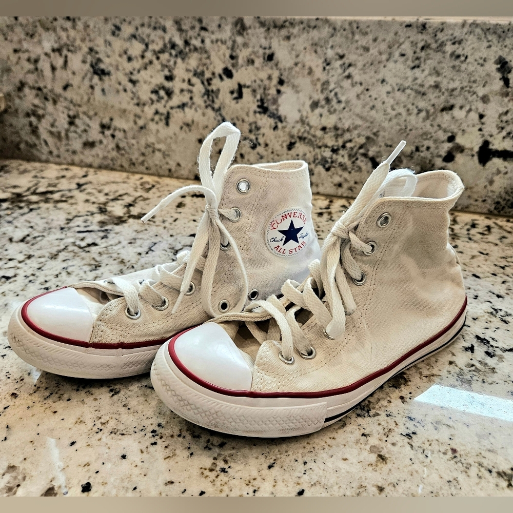Converse Kids High-Top Sneakers - White